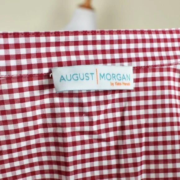 August Morgan by Kate Hersch Gingham Plaid Dress - Picture 7 of 8